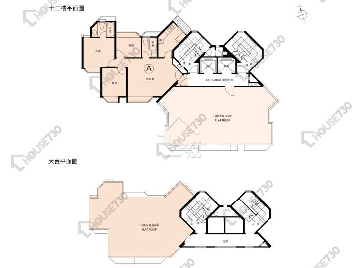 碧翠花園 平面圖 碧翠花園 22座 13樓 樓層平面圖 - House730