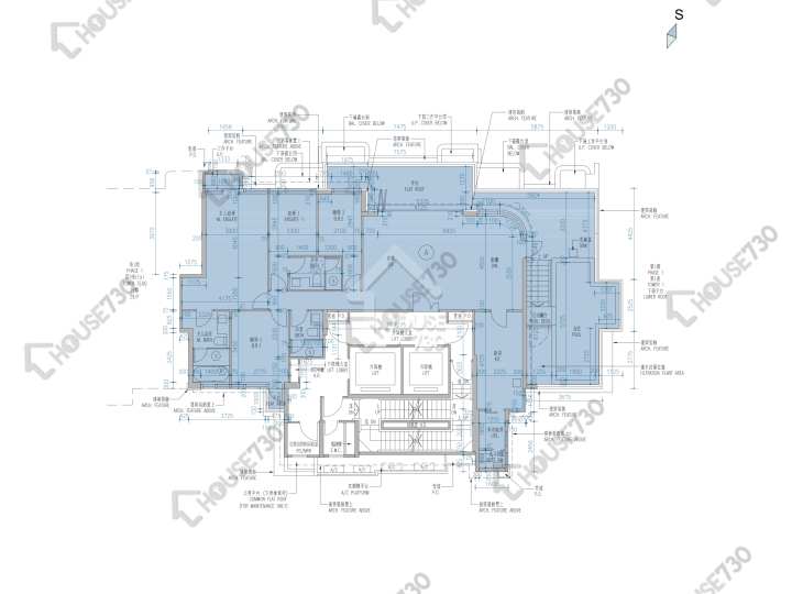 維港滙 平面圖 維港滙 1期 2座 30樓 樓層平面圖 - House730