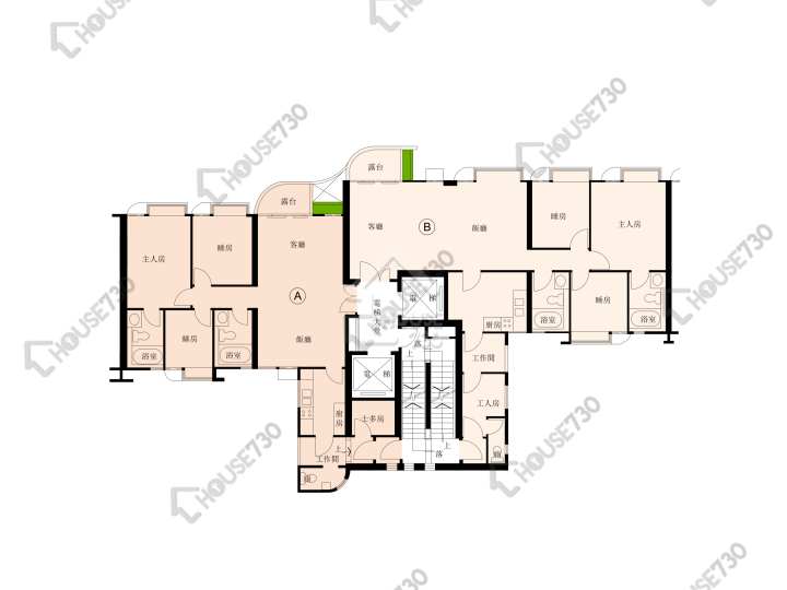 瑜翠園 平面圖 瑜翠園 4座 1-9樓 樓層平面圖 - House730