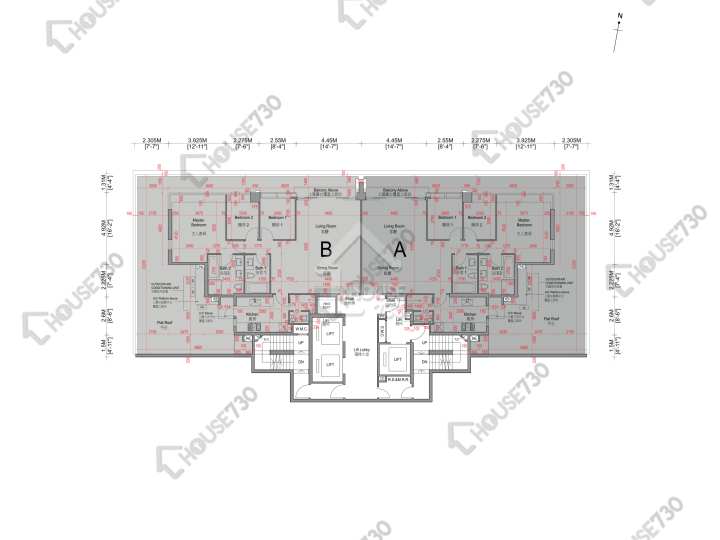 Kadoorie Hill 平面圖 Kadoorie Hill 6樓 樓層平面圖 - House730