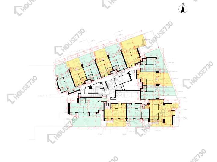 日出康城 平面圖 日出康城 6期 LP6 5座 2樓 樓層平面圖 - House730