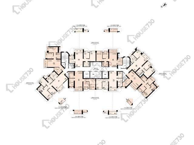 Banyan Garden Floor Plans Banyan Garden Phase 3 Tower 5 22-23,25-31,33,35-43,45-53,55-58,59/F Floor Plan - House730