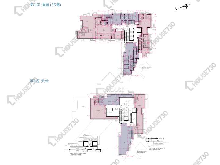 Novo Land 平面圖 Novo Land 1A期 Elverum 1座 35樓 樓層平面圖 - House730