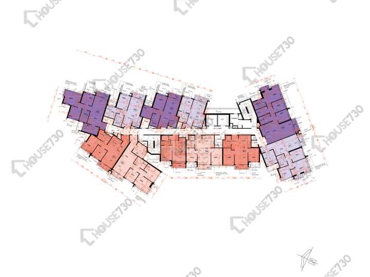 Silicon Hill 平面圖 Silicon Hill 1期 翠景閣 第6座 3,5-10,11樓 樓層平面圖 - House730