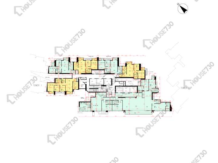 日出康城 平面圖 日出康城 6期 LP6 2座 65樓 樓層平面圖 - House730