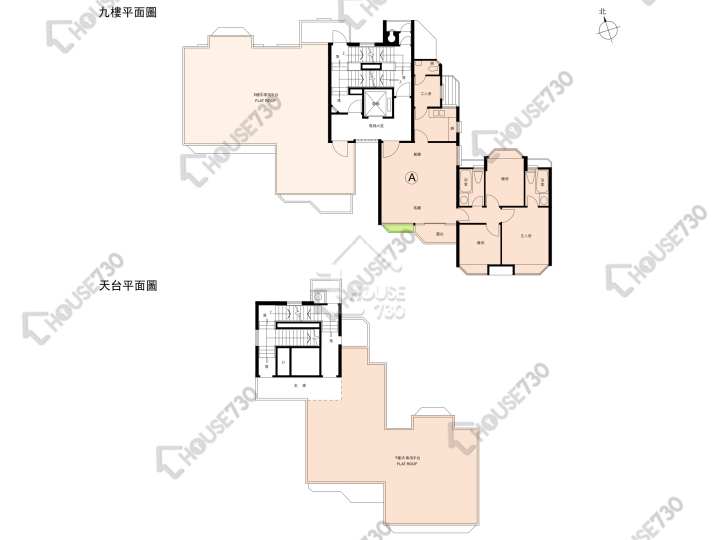 碧翠花園 平面圖 碧翠花園 23座 9樓 樓層平面圖 - House730