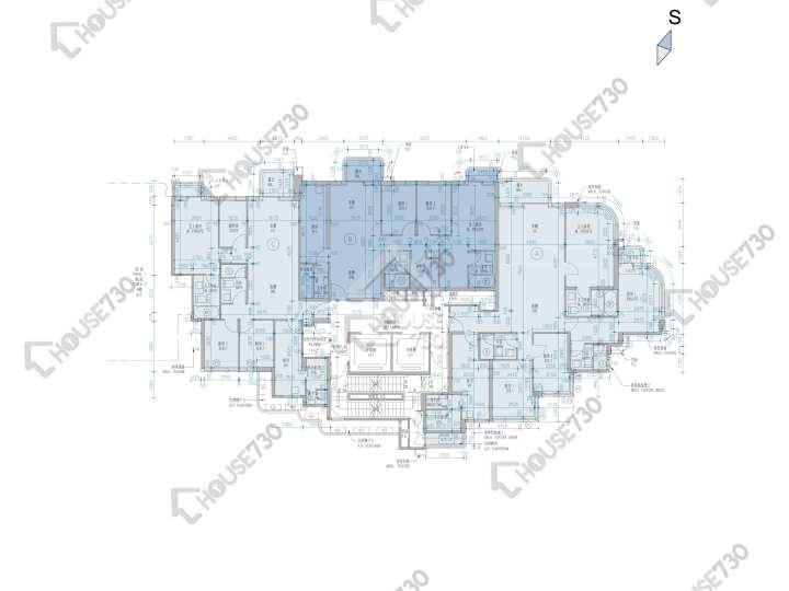 維港滙 平面圖 維港滙 1期 1座 8樓 樓層平面圖 - House730