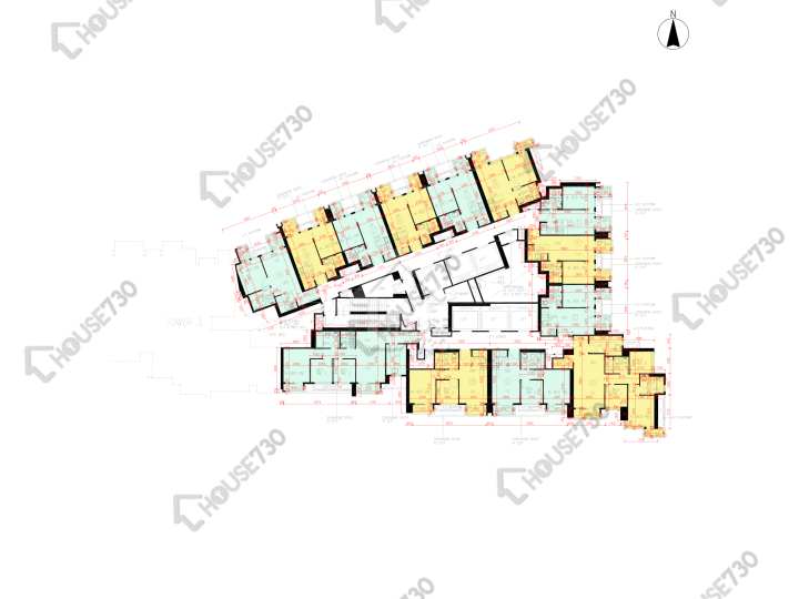 日出康城 平面圖 日出康城 6期 LP6 5座 23,25-33,35-39,40樓 樓層平面圖 - House730