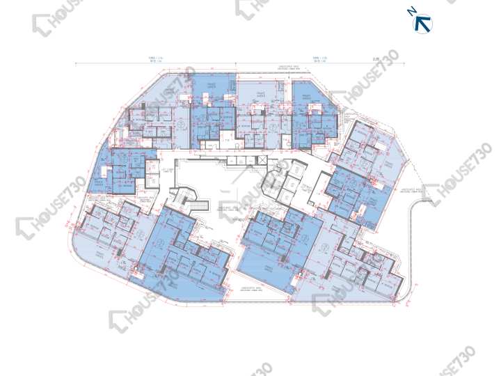 港島南岸 平面圖 港島南岸 2期 揚海 1座 (1B) 5樓 樓層平面圖 - House730