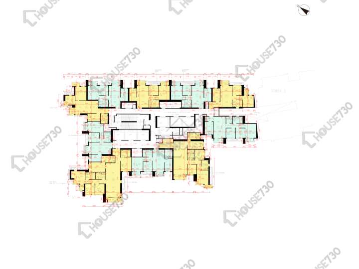 日出康城 平面圖 日出康城 6期 LP6 1座 15-21,23樓 樓層平面圖 - House730
