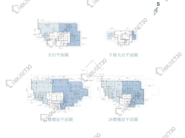 維港滙 平面圖 維港滙 1期 1座 27樓 樓層平面圖 - House730