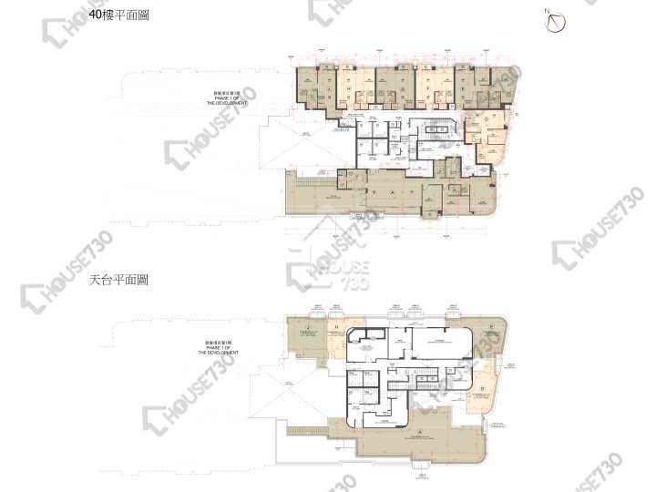 The Henley 平面圖 The Henley 2期 The Henley II 1座 40樓 樓層平面圖 - House730
