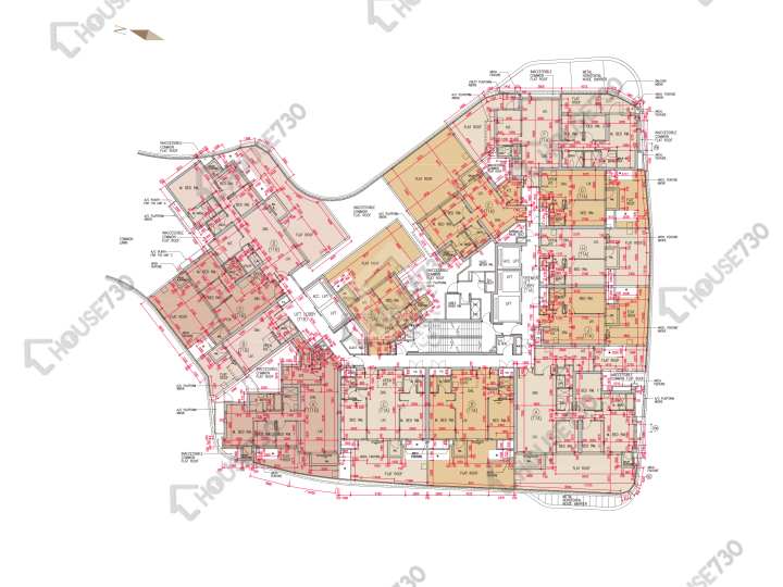 港島南岸 平面圖 港島南岸 1期 晉環 1座 (1A) 5樓 樓層平面圖 - House730