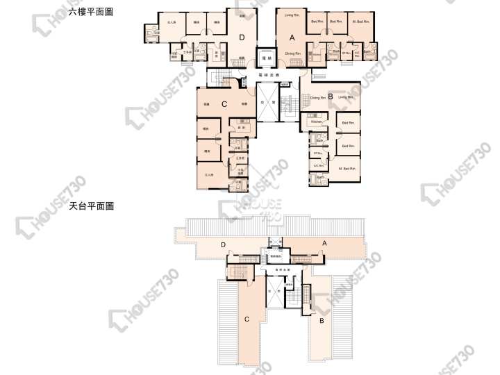 金閣豪園 平面圖 金閣豪園 9座 6樓 樓層平面圖 - House730
