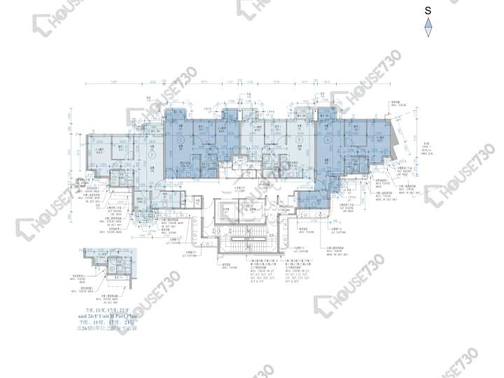 維港滙 平面圖 維港滙 1期 5座 3,5-12,15-23,25-27,28樓 樓層平面圖 - House730