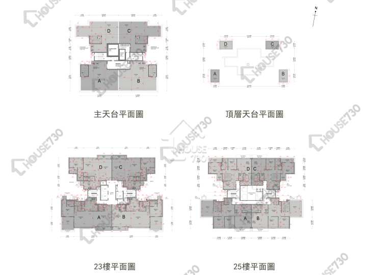 Kadoorie Hill 平面圖 Kadoorie Hill 23樓 樓層平面圖 - House730