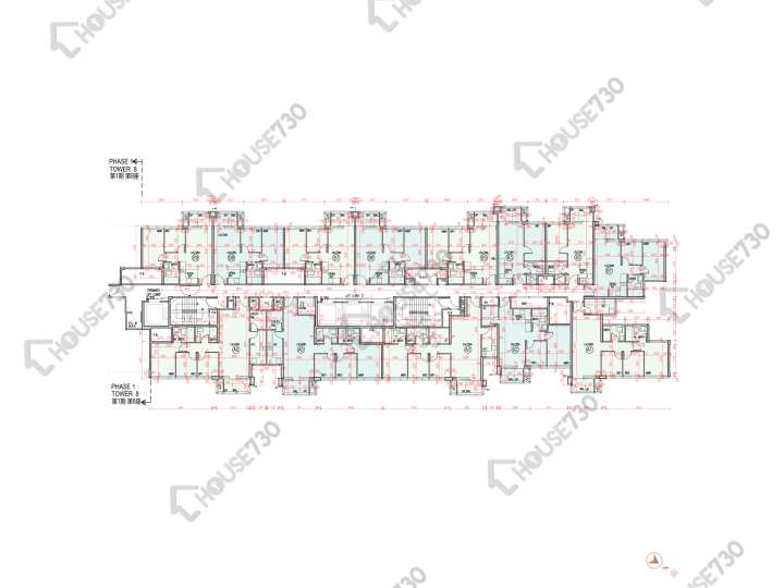 柏瓏 平面圖 柏瓏 1B期 柏瓏 II 7座 6-12,15-18,19樓 樓層平面圖 - House730