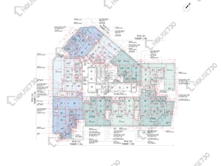 日出康城 平面圖 日出康城 9期C Ocean Marini 1座 (1A) 6樓 樓層平面圖 - House730