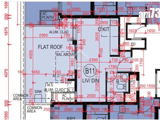 「YOHO WEST」面積最細單位為3B座3樓B11室，實用面積245方呎，開放式間隔，大廳連接164方呎平台。