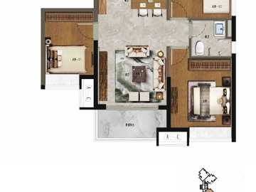 凱德雙橋新作 雲幕(90㎡)戶型圖 - House730