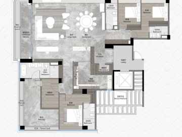 越秀濱江樾 四房兩廳四衛 - House730