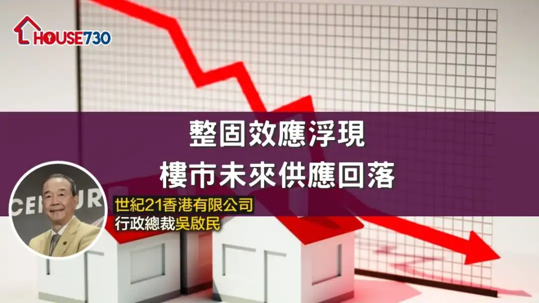 整固效應浮現 樓市未來供應回落