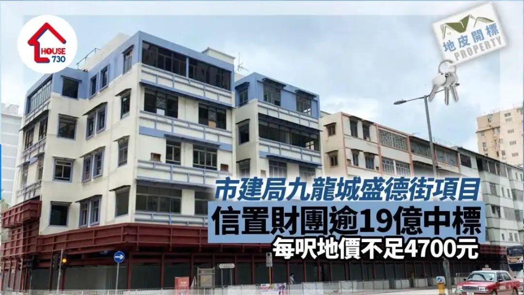 信置财团逾19亿中标市建局九龙城盛德街项目 每尺地价不足4700元│地皮开标