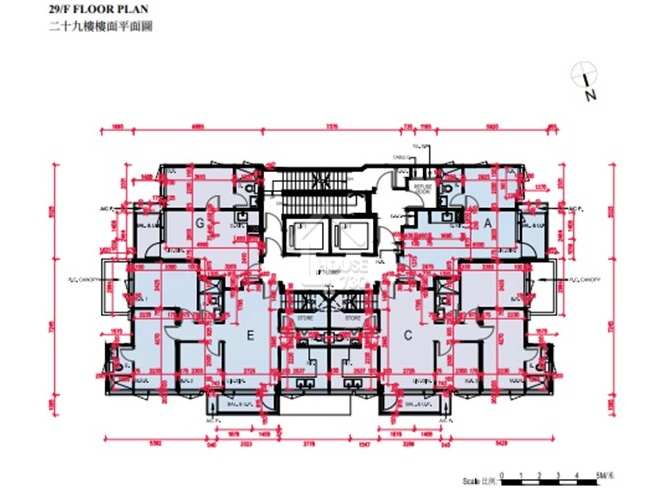 觀塘Bal Residence 29樓平面圖