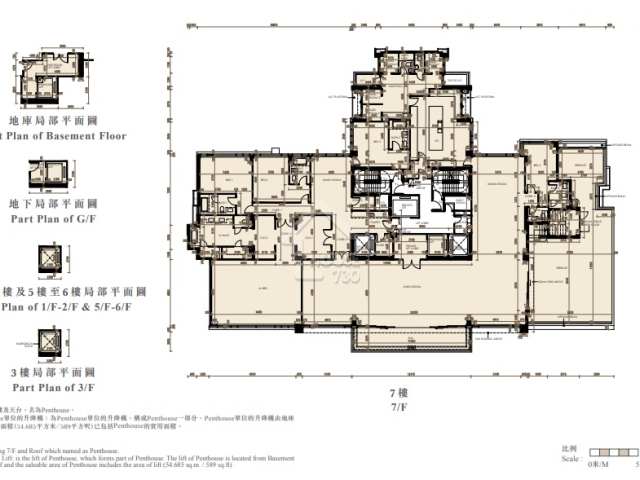 畢架山緹外2座7F平面圖