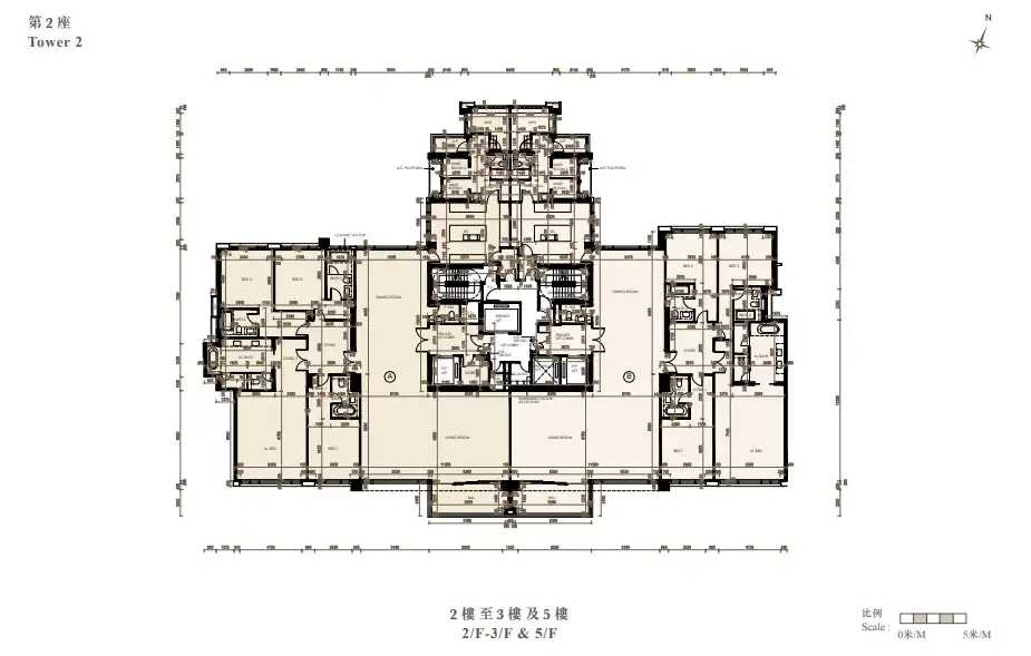 畢架山緹外2座2-5F平面圖