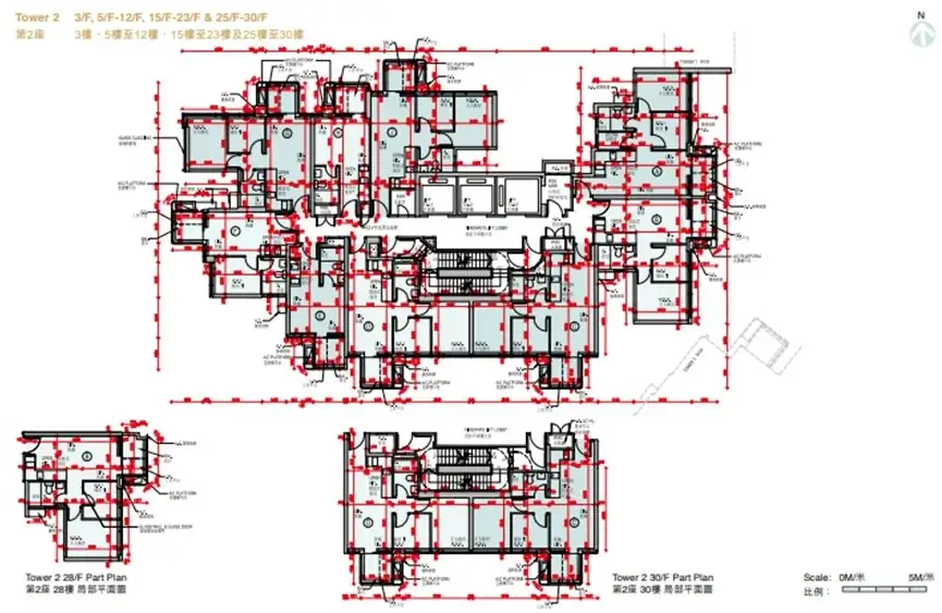 啟德MIAMI QUAY I 2座3至30樓平面圖