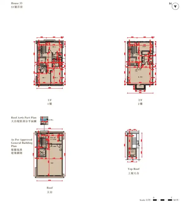 赤柱ONE STANLEY 33號洋房平面圖