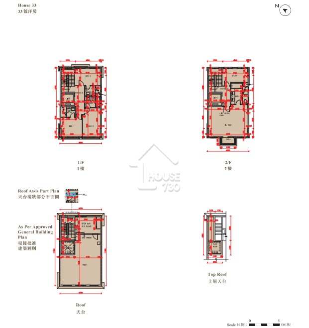 赤柱ONE STANLEY 33號洋房平面圖