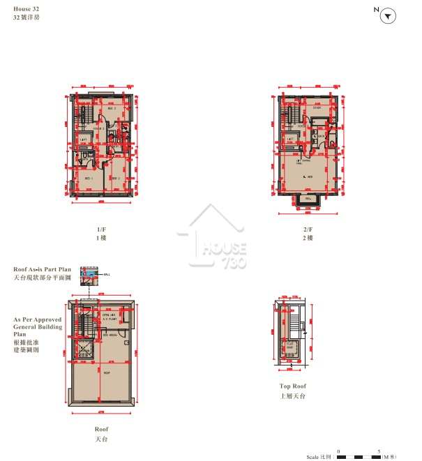 赤柱ONE STANLEY 32號洋房平面圖