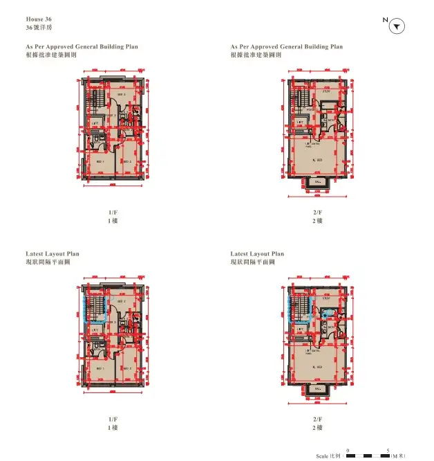 赤柱ONE STANLEY 36號洋房平面圖