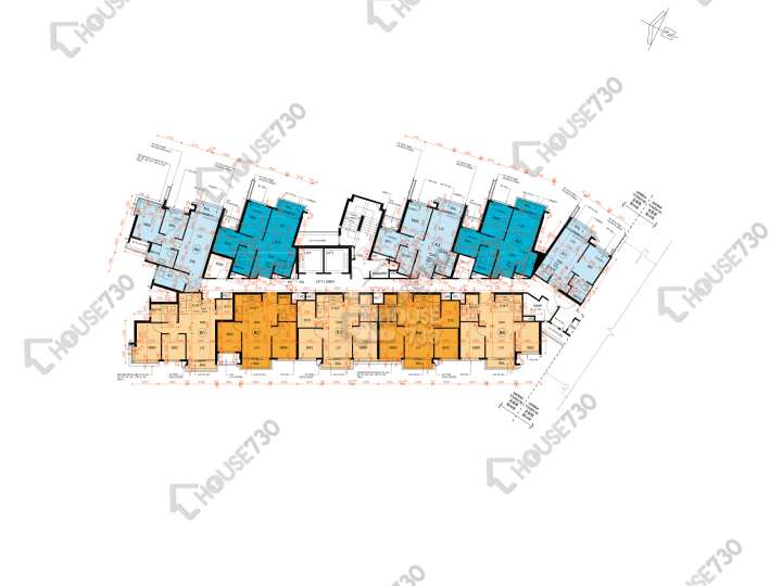 Silicon Hill 平面圖 Silicon Hill University Hill 2A期 漾景閣 第5B座 2-3,5-11,12樓 樓層平面圖 - House730
