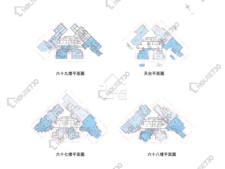 銀湖.天峰 平面圖 銀湖.天峰 6座 67-68樓 樓層平面圖 - House730