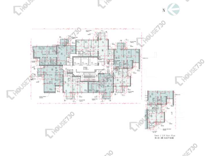 Miami Quay 平面圖 Miami Quay 1期 1座 2-3,5-12,15-23,25-28,29樓 樓層平面圖 - House730