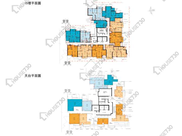 Silicon Hill 平面圖 Silicon Hill University Hill 2A期 漾景閣 第5A座 15樓 樓層平面圖 - House730