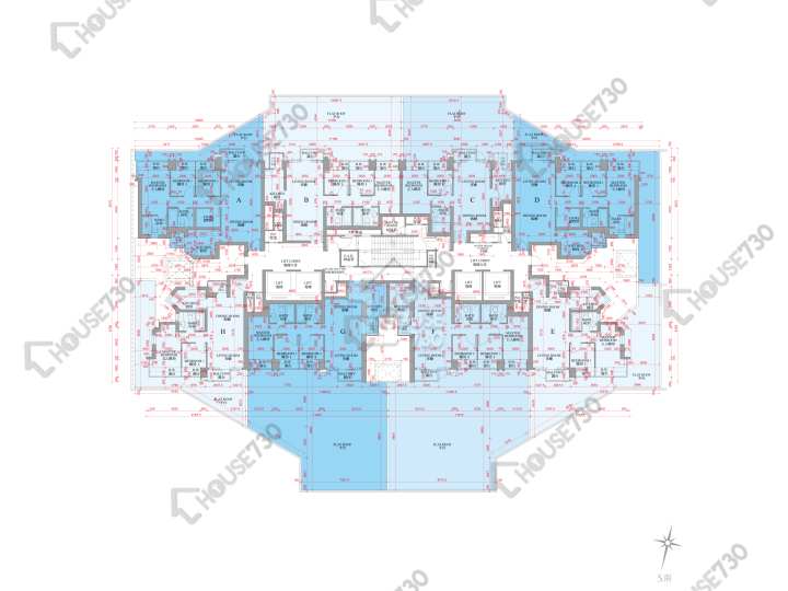 銀湖.天峰 平面圖 銀湖.天峰 5座 5樓 樓層平面圖 - House730