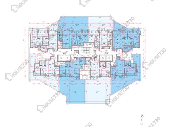 銀湖.天峰 平面圖 銀湖.天峰 3座 5樓 樓層平面圖 - House730