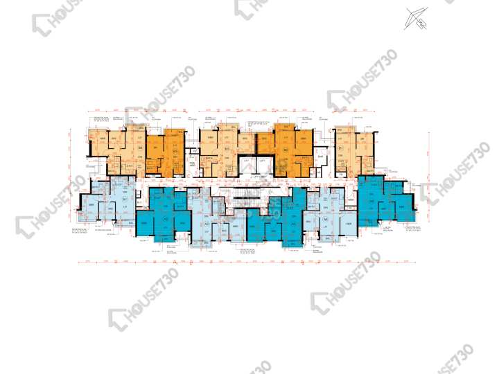 Silicon Hill 平面圖 Silicon Hill University Hill 2A期 漾景閣 第3座 2-3,5-10,11樓 樓層平面圖 - House730