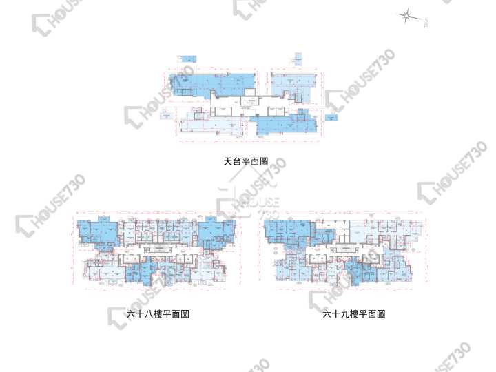 銀湖.天峰 平面圖 銀湖.天峰 7座 68-69樓 樓層平面圖 - House730
