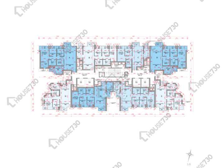 銀湖.天峰 平面圖 銀湖.天峰 5座 6-12,15-23,25-28,29樓 樓層平面圖 - House730