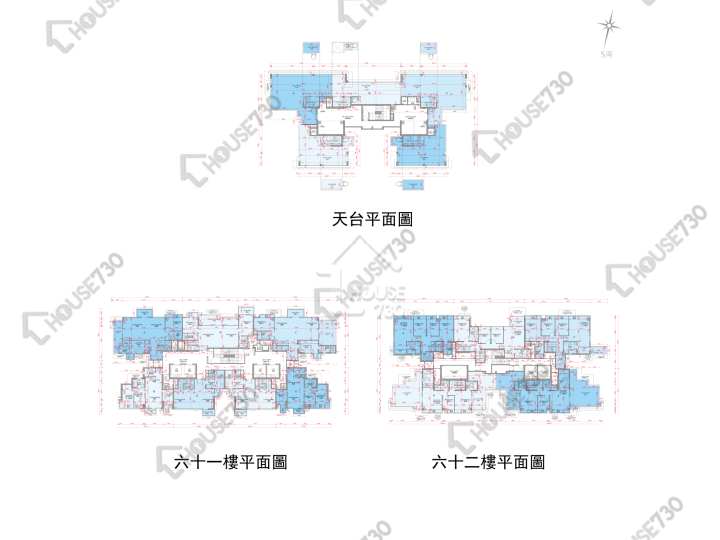 銀湖.天峰 平面圖 銀湖.天峰 2座 61樓 樓層平面圖 - House730