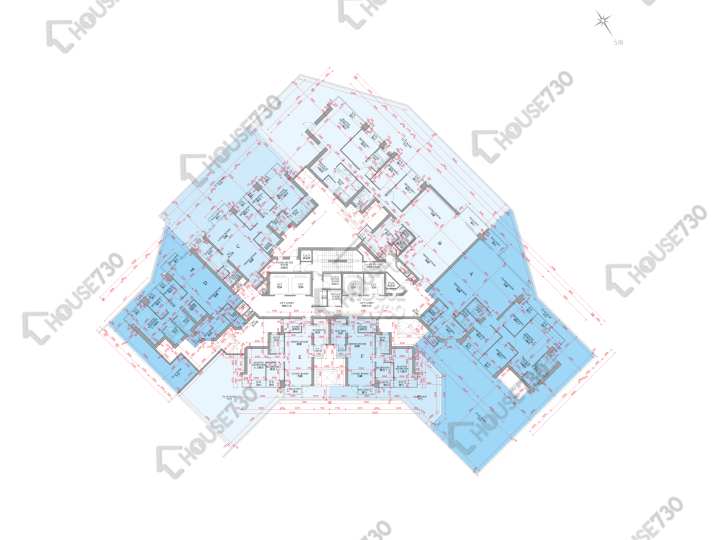 銀湖.天峰 平面圖 銀湖.天峰 6座 5樓 樓層平面圖 - House730