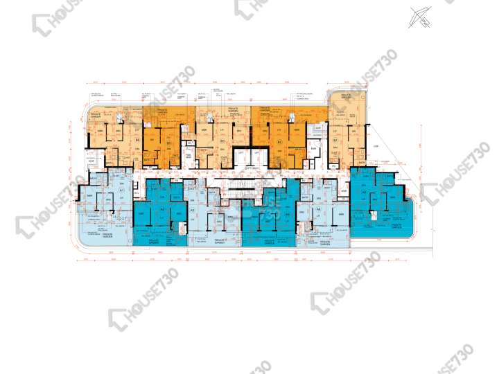 Silicon Hill 平面圖 Silicon Hill University Hill 2A期 漾景閣 第3座 1樓 樓層平面圖 - House730