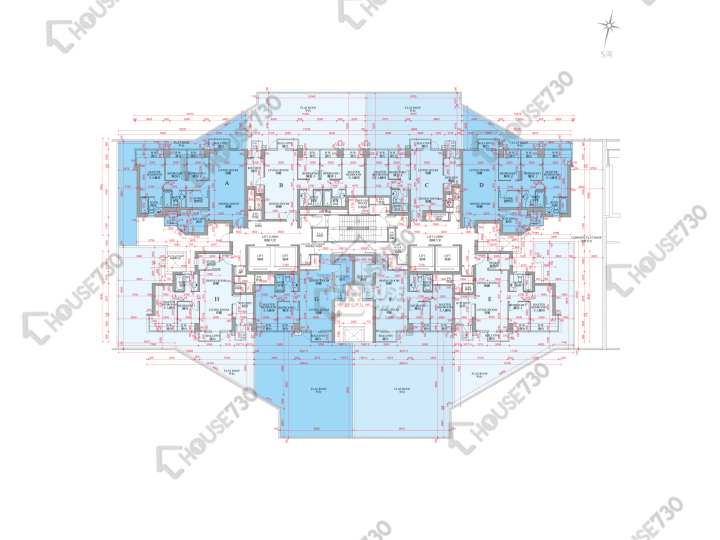 銀湖.天峰 平面圖 銀湖.天峰 2座 5樓 樓層平面圖 - House730
