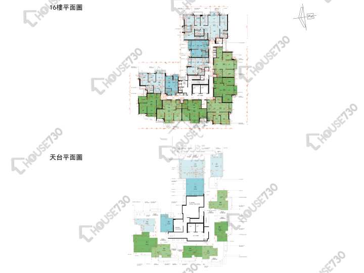 Silicon Hill 平面圖 Silicon Hill University Hill 2B期 優景閣 第5座 15樓 樓層平面圖 - House730