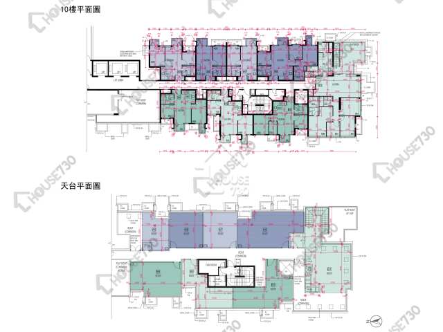 Wetland Seasons Bay 平面圖 Wetland Seasons Bay 1期 2A座 10樓 樓層平面圖 - House730